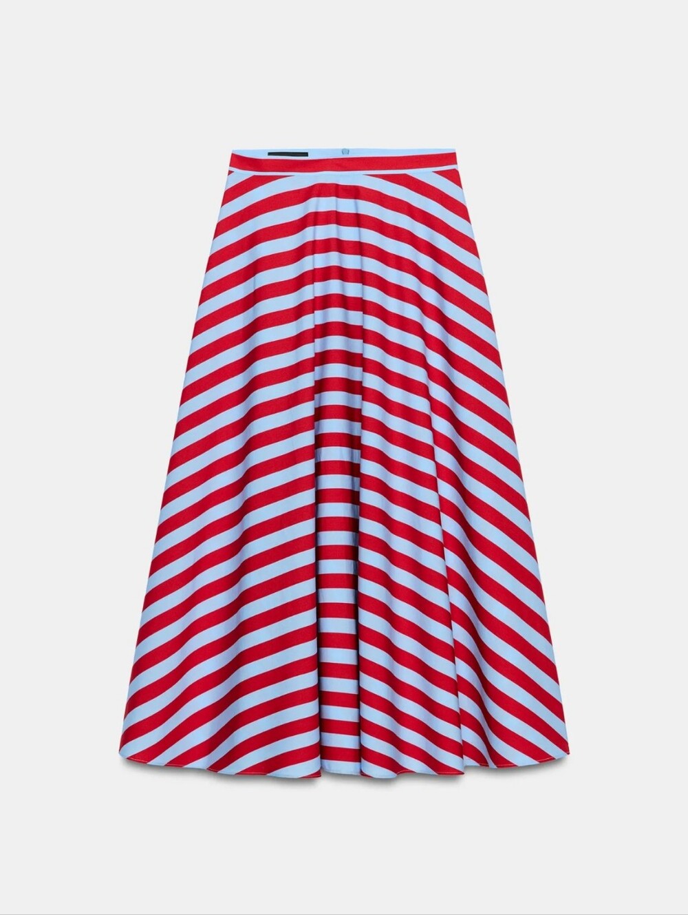 ZARA STRIPED CAPE MIDI SKIRT - Picture 3 of 6